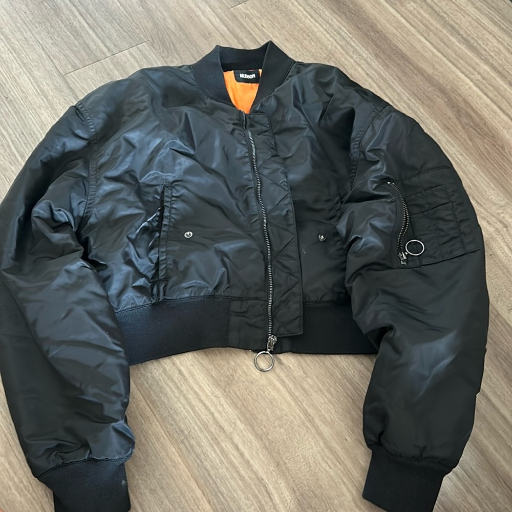 Hudson bomber jacket cropped